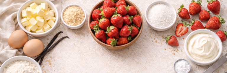 Tarte aux fraises sur base de sablé breton, ganache montée à la vanille